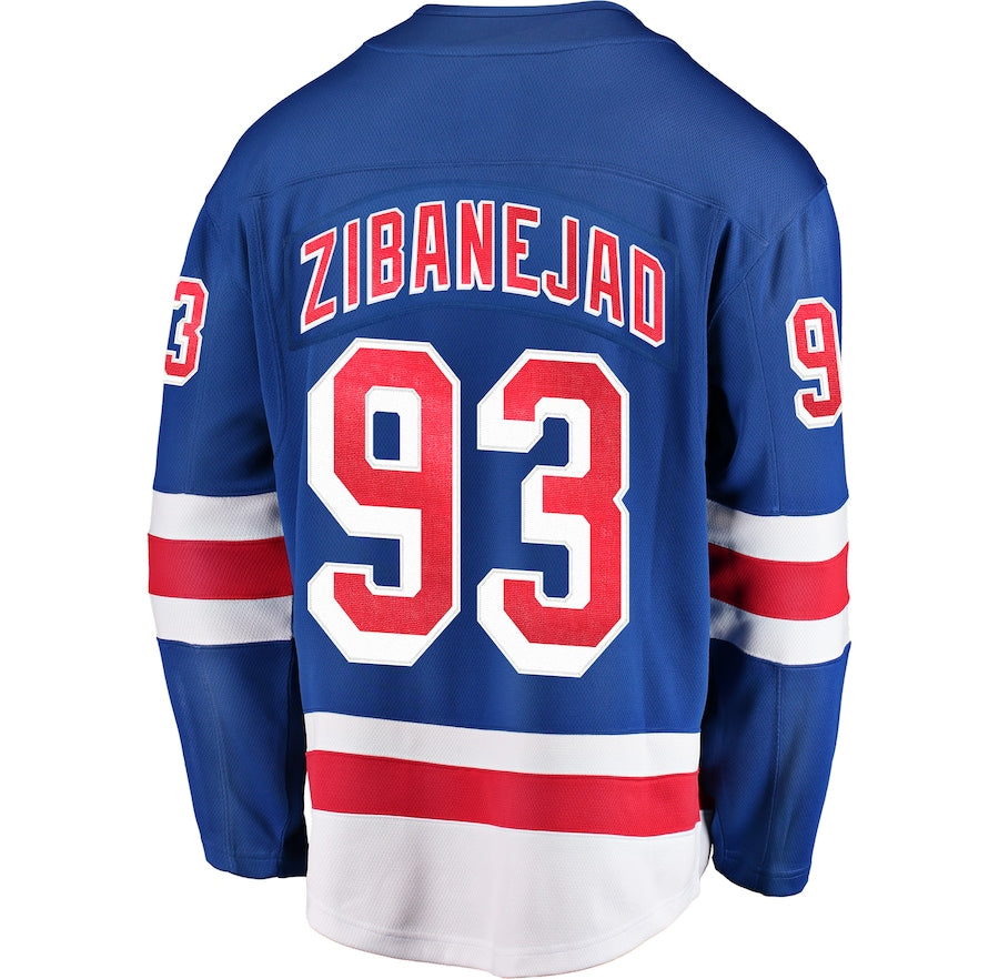 Mika Zibanejad New York Rangers Premier Breakaway Jersey - Royal