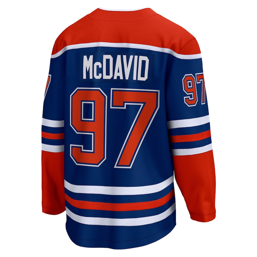 Connor McDavid Edmonton Oilers Home Premier Breakaway Jersey - Royal