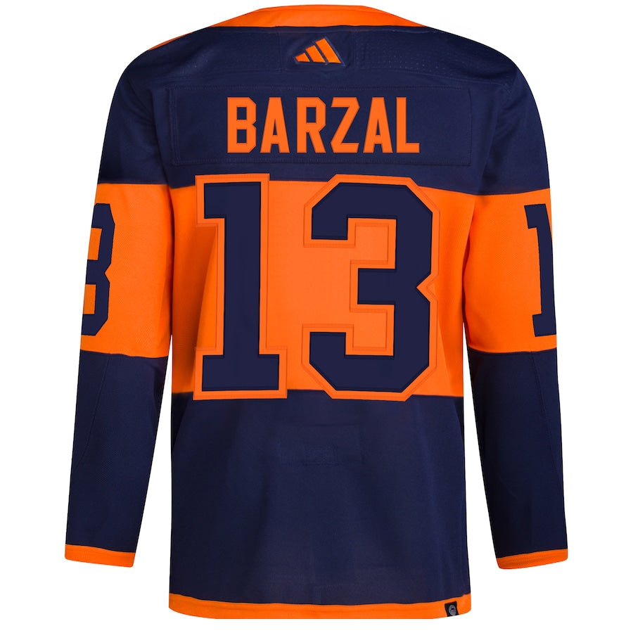 Mathew Barzal New York Islanders 2024 NHL Stadium Series Primegreen Jersey Navy