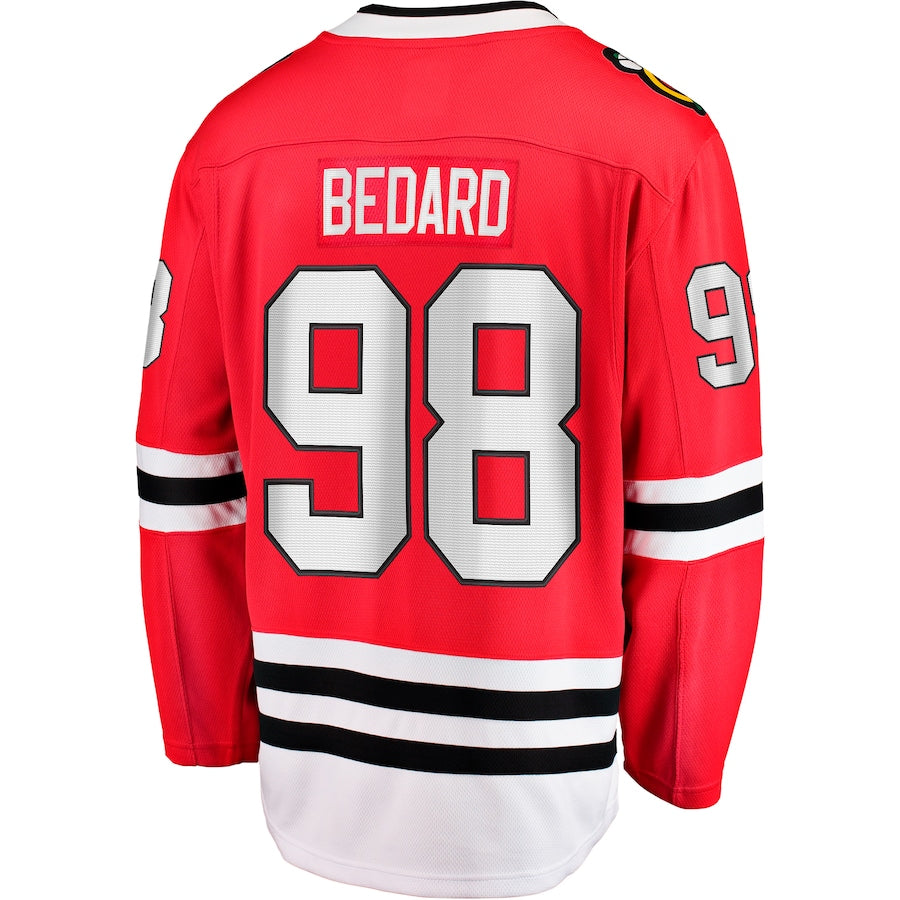 Connor Bedard Chicago Blackhawks Home Breakaway Jersey - Red