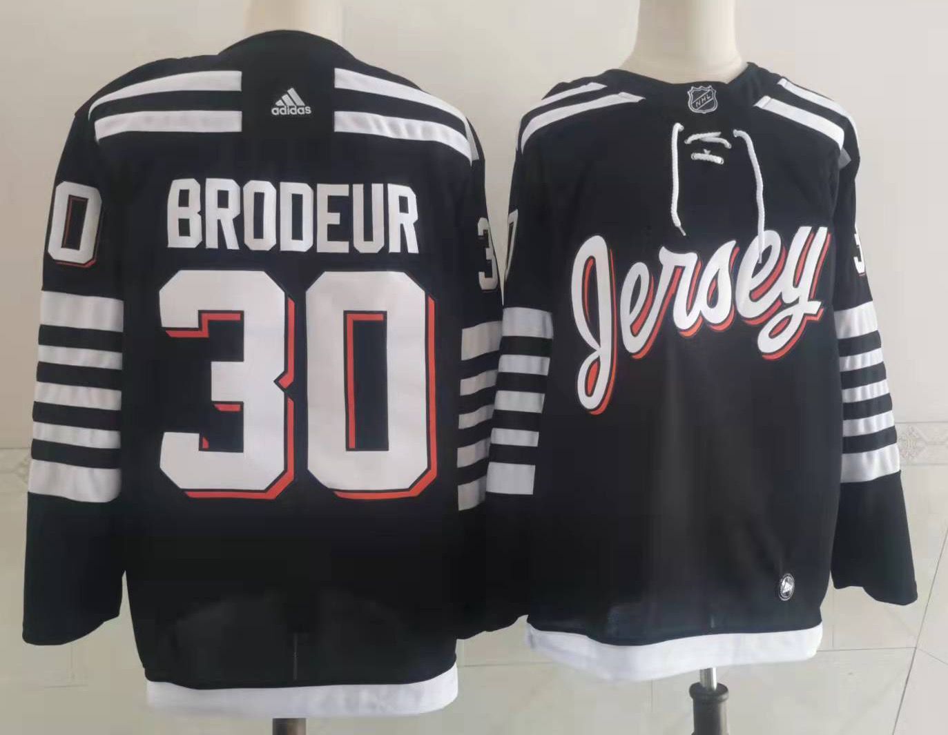 Men's New jersey Devils Martin Brodeur #30 Black Player Game jersey