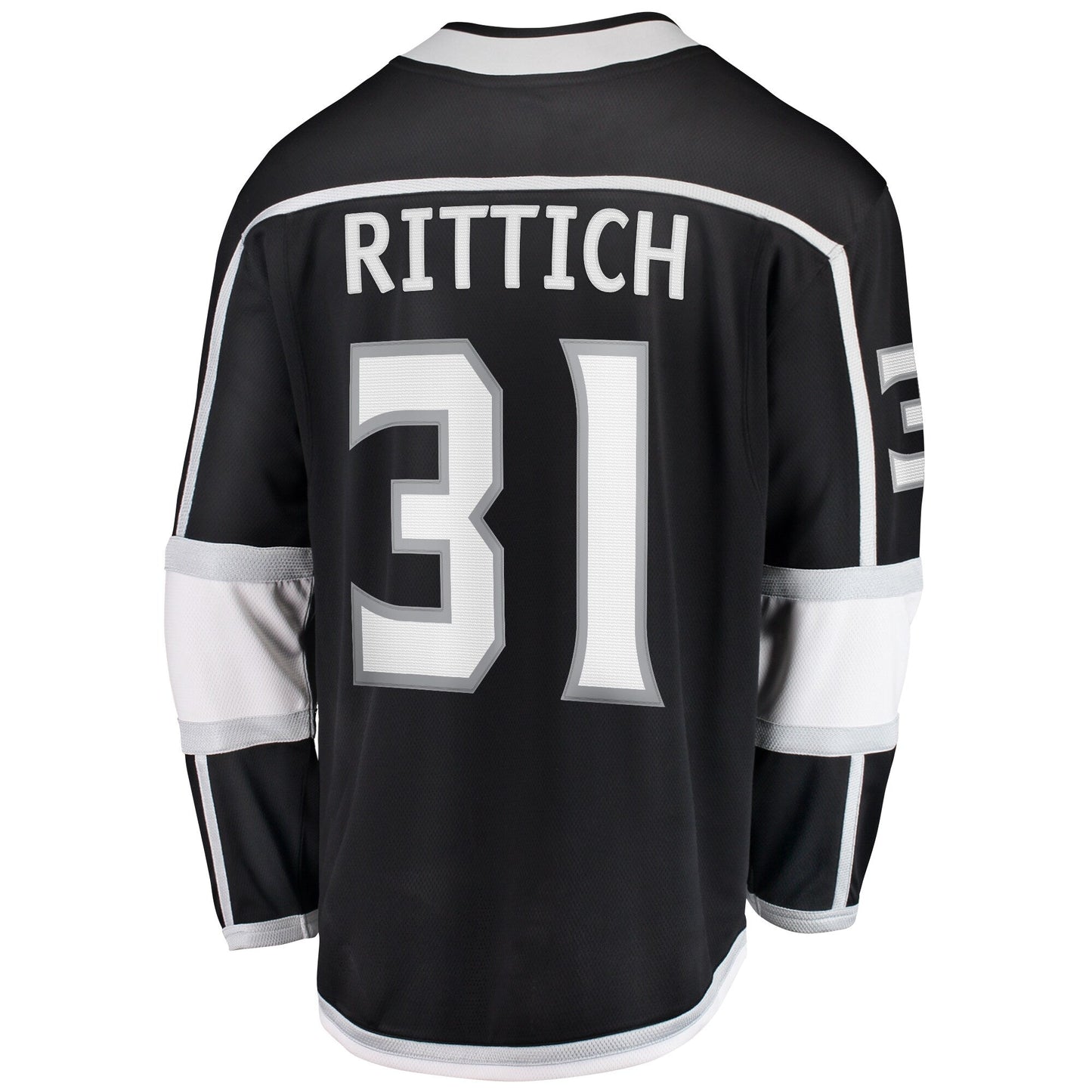 David Rittich Los Angeles Kings Home Premier Breakaway Jersey - Black