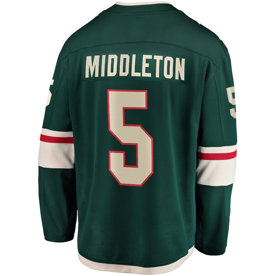 Jake Middleton Minnesota Wild Home Breakaway Jersey - Green
