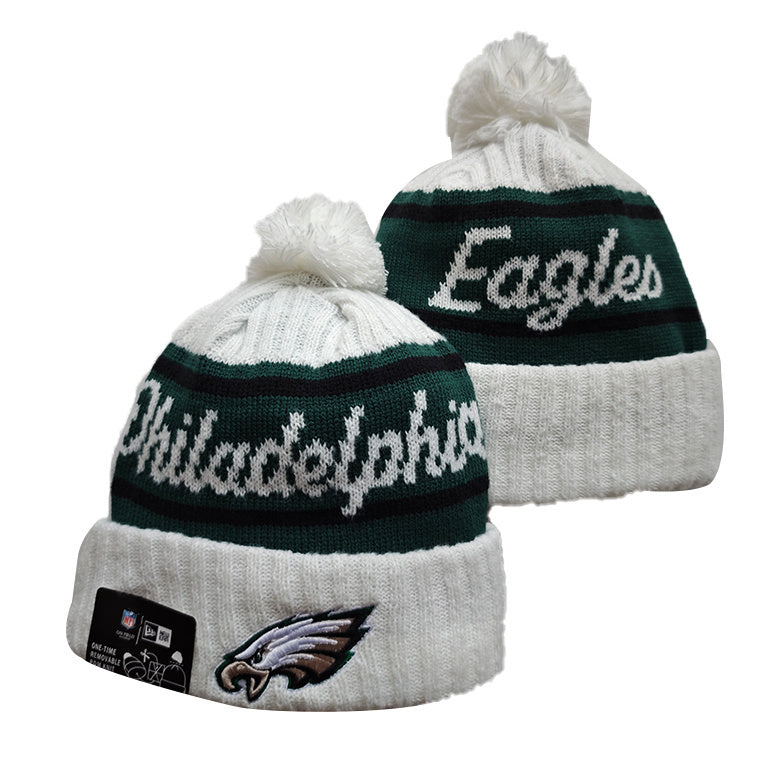 Philadelphia Eagles Pom Knit Hat- Gray