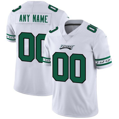 custom Philadelphia Eagles White Team Logo Vapor Limited jersey Stitched American Football Jerseys