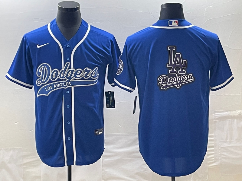 Men's Los Angeles Dodgers Royal Team Jersey1 Joint Edition