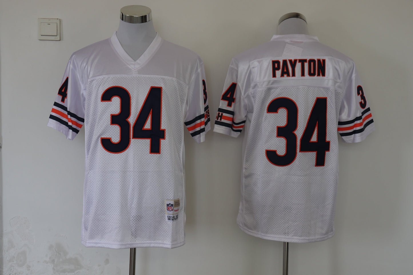 Men's Chicago Bears Walter Payton Mitchell & Ness White Legacy Replica Jersey1