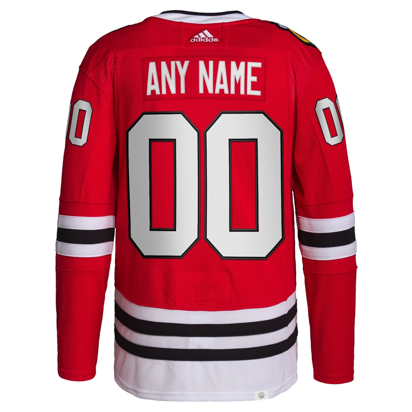 Chicago Blackhawks Home Primegreen Custom Jersey - Red