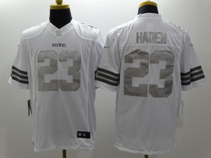 Men's Cleveland Browns Joe Haden #23 White Game Jersey1