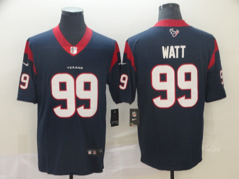 Men's Houston Texans J.J. Watt #99 Navy Game Player Jersey1