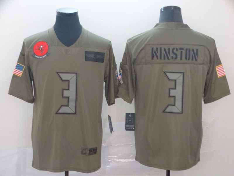Men's Tampa Bay Buccaneers Jameis Winston #3 Brown Game jersey