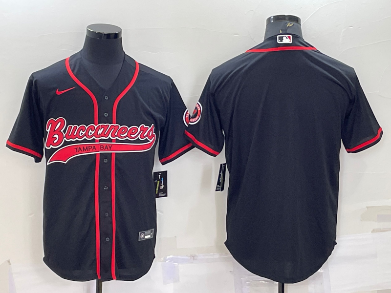 Men's Tampa Bay Buccaneers Black Blank jersey