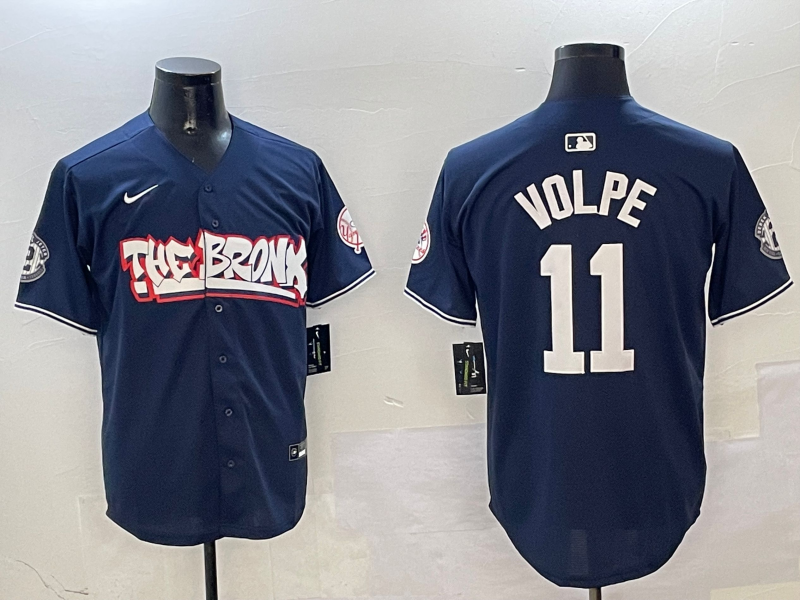 Men's New York Yankees Anthony Volpe Navy Limited Player jersey