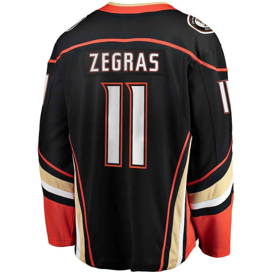 Trevor Zegras Anaheim Ducks Home Breakaway Jersey - Black