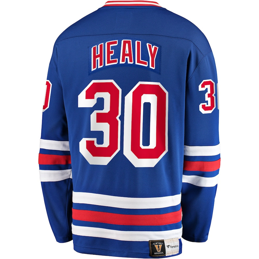 Glenn Healy New York Rangers Premier Breakaway Retired Jersey - Blue