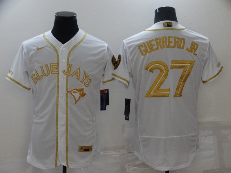 Men's Toronto Blue Jays Vladimir Guerrero Jr. #27 White Replica Player jersey