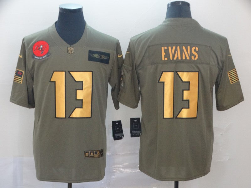 Men's Tampa Bay Buccaneers Mike Evans #13 Brown Game Player jersey