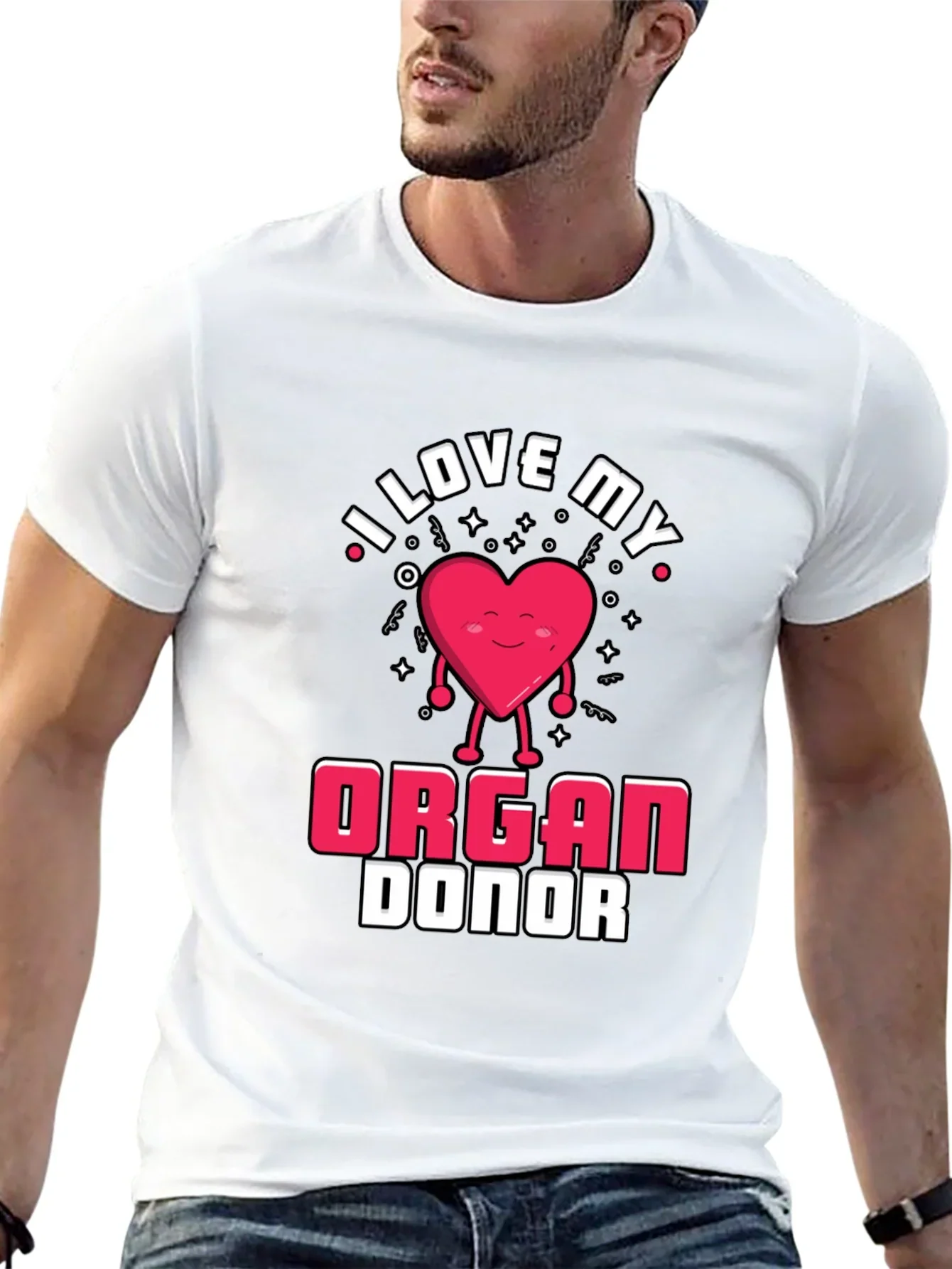 I Love My Organ Donor Black T-Shirt