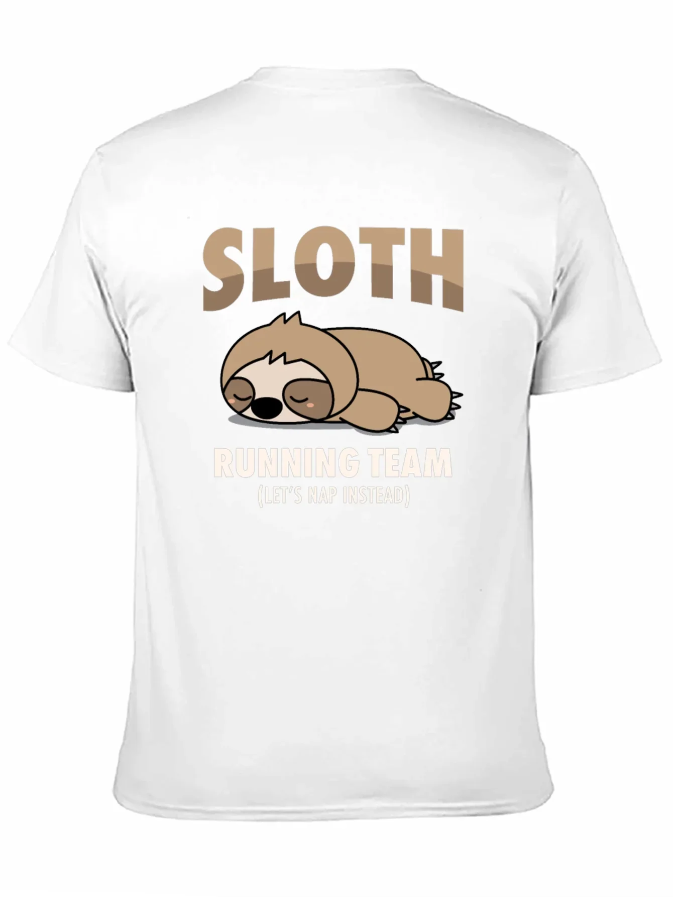Sloth Running Team T-Shirt - Funny Nap Time Tee