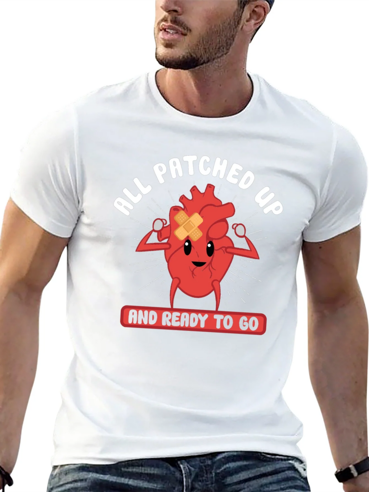 All Patched Up Heart Graphic Tee