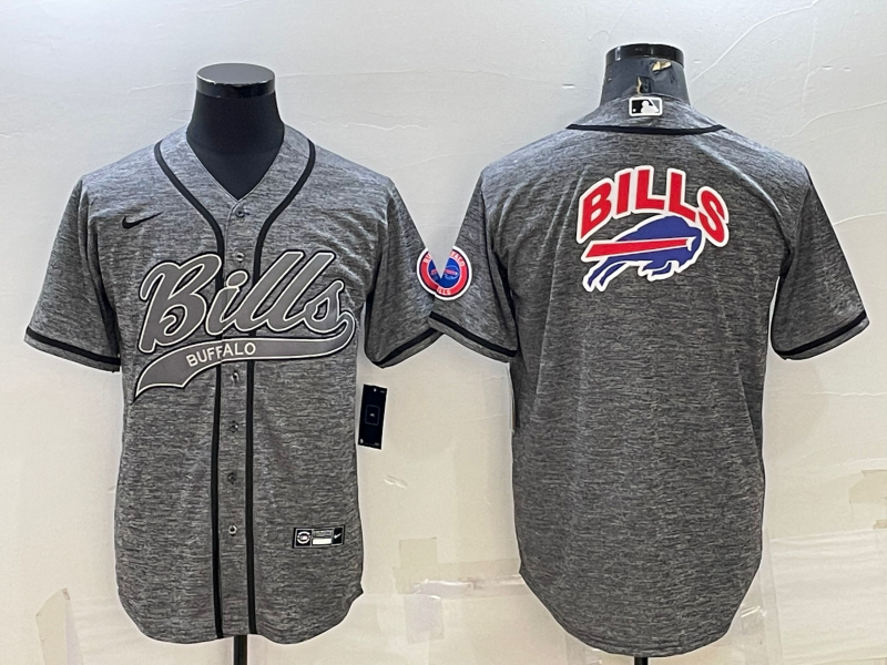 Men's Buffalo Bills Gray Player Jersey1