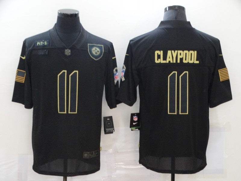 Men's Pittsburgh Steelers Chase Claypool 2020 Salute To Service Limited Jersey1