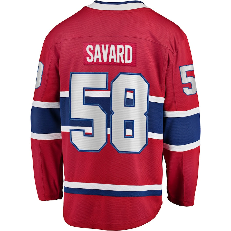 David Savard Montreal Canadiens Home Breakaway Jersey - Red