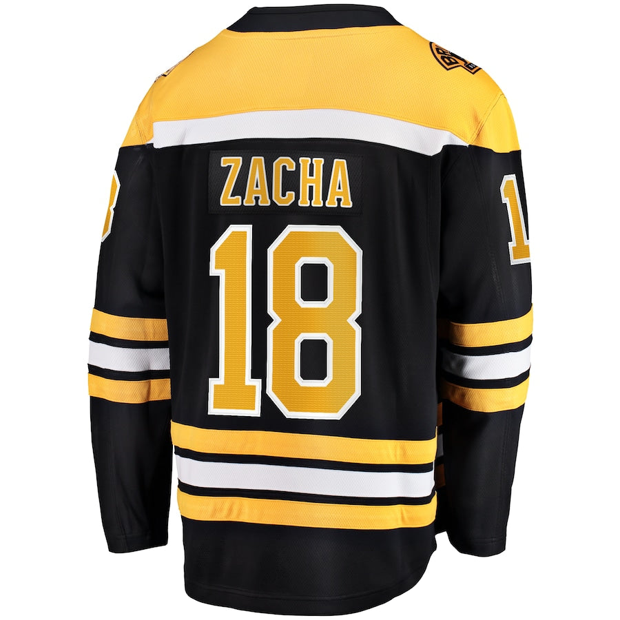 Pavel Zacha Boston Bruins Home Breakaway Jersey - Black