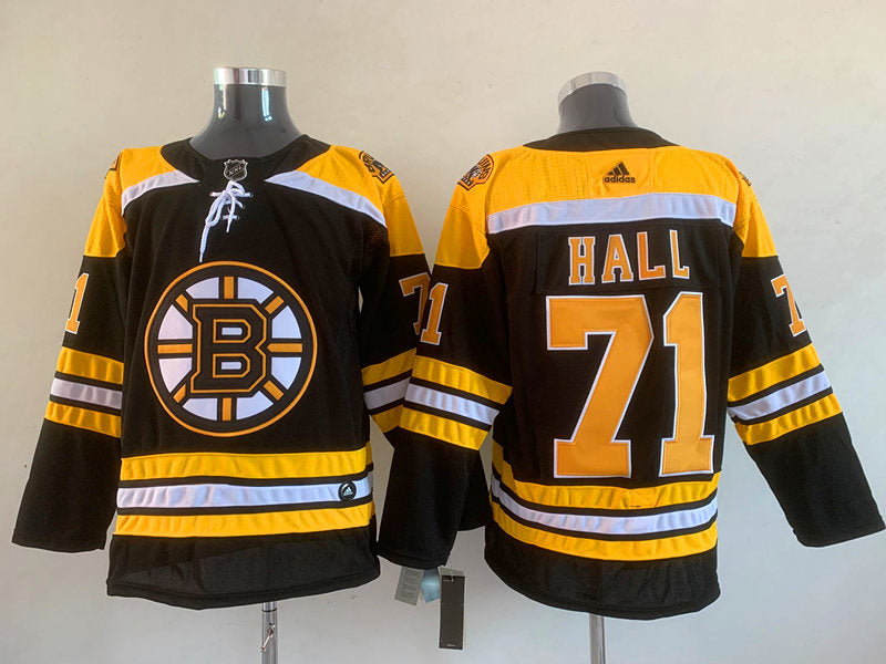 Men's Boston Bruins Taylor Hall #71 Black Replica Player jersey