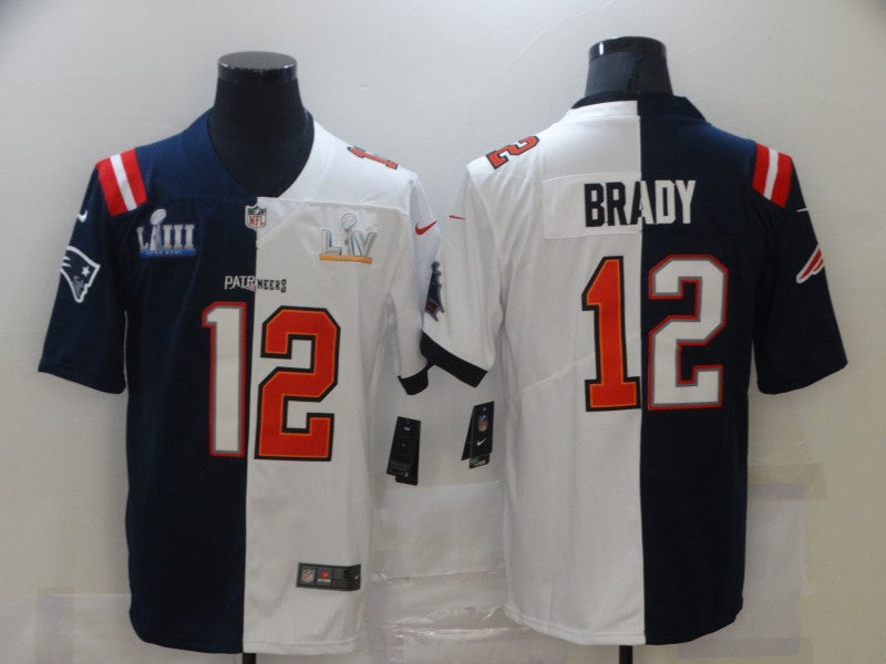 Men's Tampa Bay Buccaneers Tom Brady #12 Blue/White Game jersey