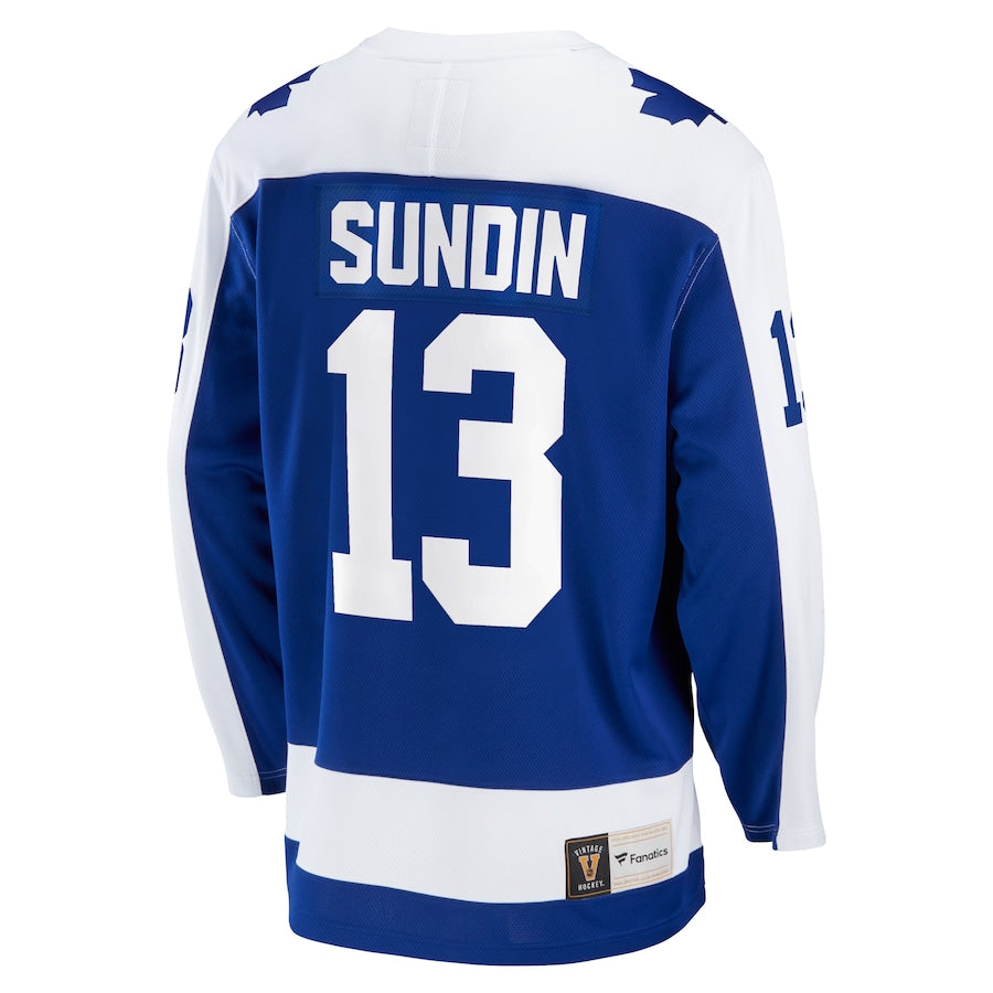 Mats Sundin Toronto Maple Leafs Breakaway Retired Jersey - Blue
