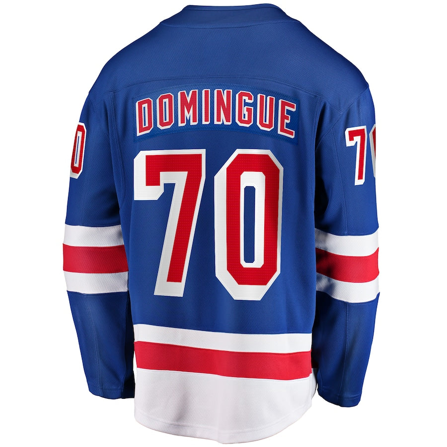 Louis Domingue New York Rangers Home Breakaway Jersey - Blue