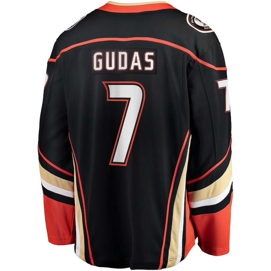 Radko Gudas Anaheim Ducks Home Breakaway Jersey - Black