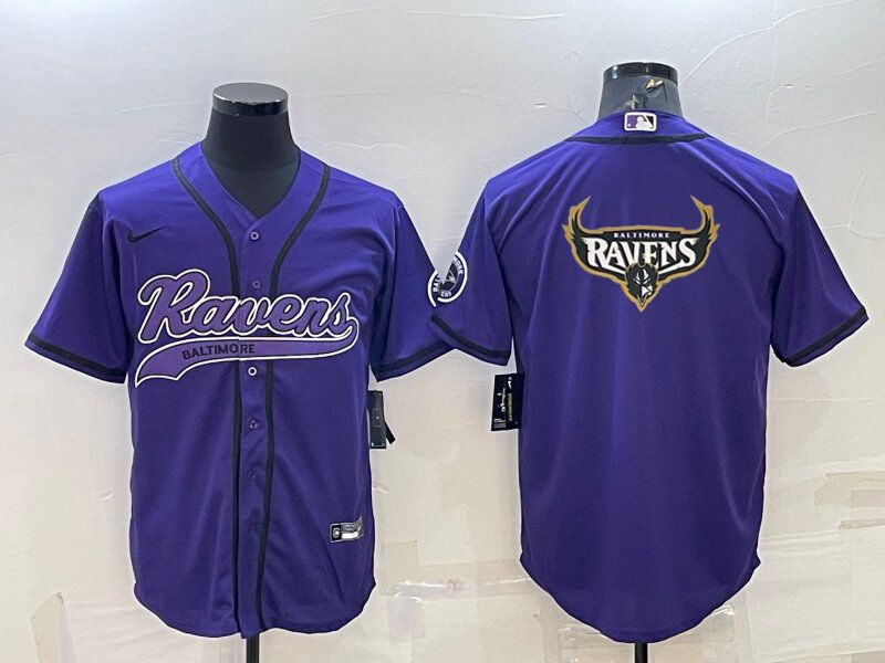 Men's Baltimore Ravens Purple Game Jersey1