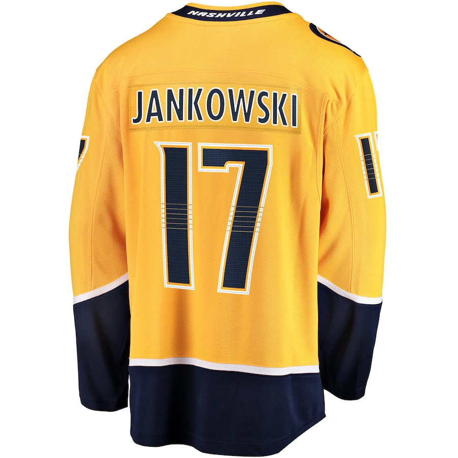 Mark Jankowski Nashville Predators Premier Breakaway Jersey - Gold