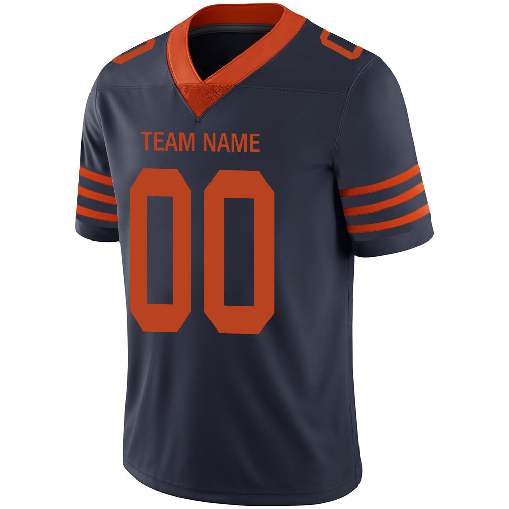 Custom C.Bear Stitched American Football Jerseys Personalize Birthday Gifts Navy Jersey