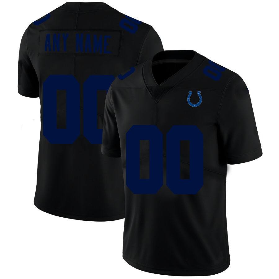 Custom1 Indianapolis Colts Football Jerseys Black American Stitched Name And Number Size S to 6XL Christmas Birthday Gift