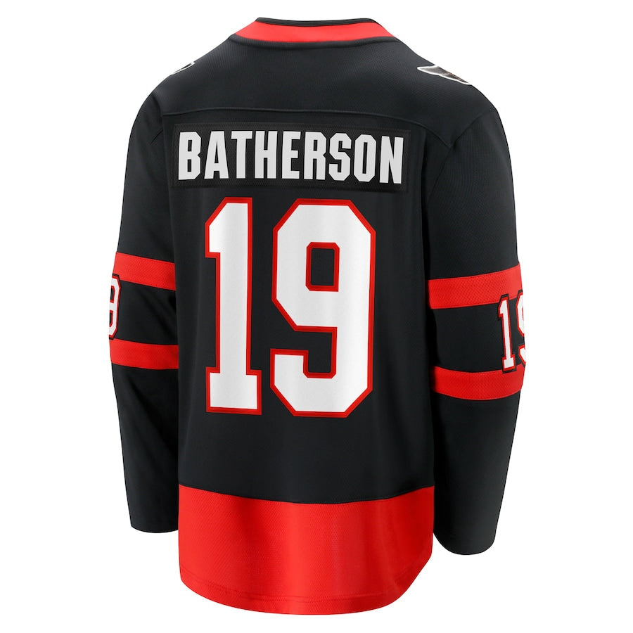 Drake Batherson Ottawa Senators Home Breakaway Jersey - Black