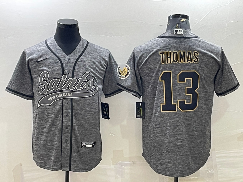 Men's New Orleans Saints Michael Thomas #13 Gray Game jersey Joint Edition