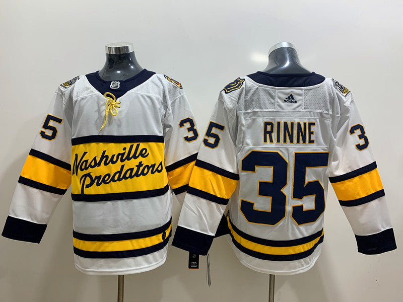 Men's Nashville Predators Pekka Rinne #35 White Breakaway Player jersey