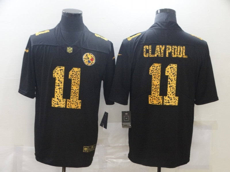 Men's Pittsburgh Steelers Chase Claypool #11 Black Game Jersey1