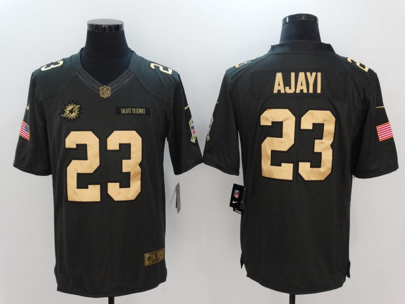Men's Miami Dolphins Jay Ajayi #23 Black Game jersey