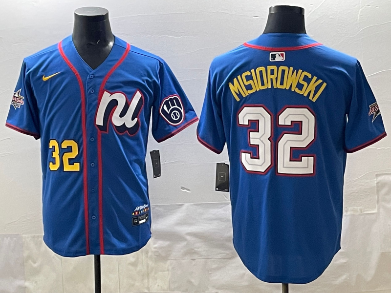 Men's National League Jacob Misiorowski #32 Blue 2025 All-Star Edition Limited Player Jersey