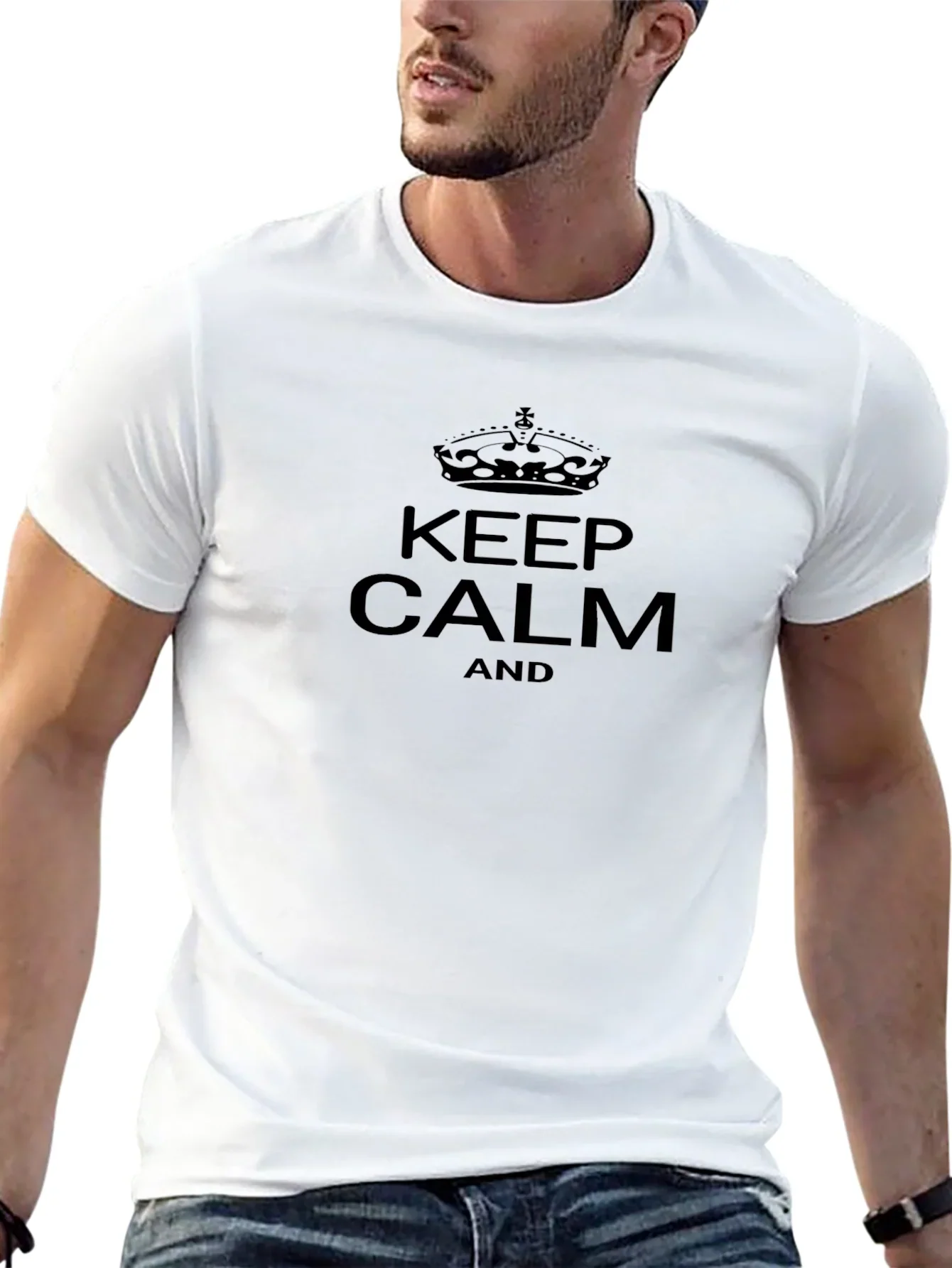 Keep Calm Graphic Tee - Classic Black T-Shirt