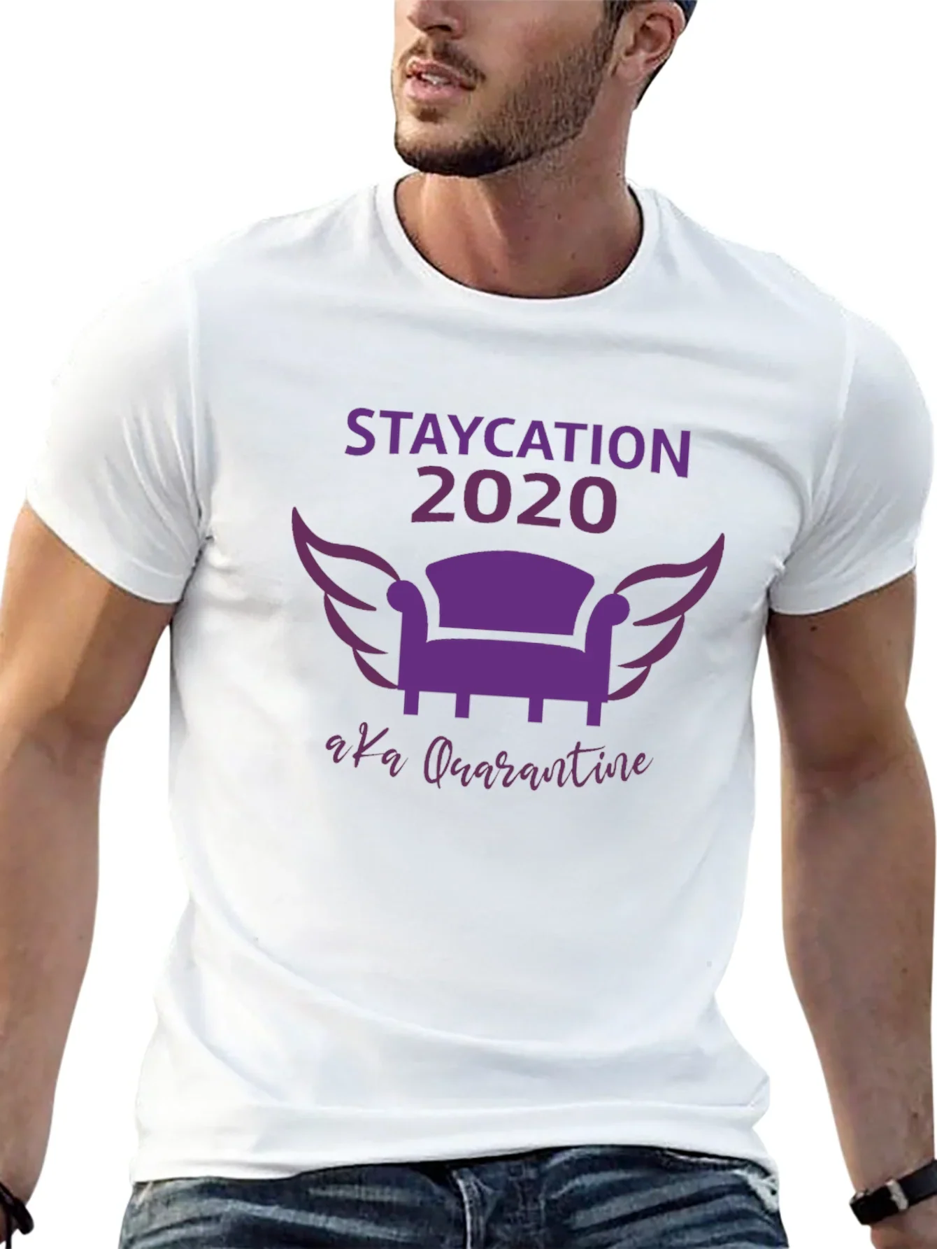 Staycation 2020 Quarantine Graphic Tee