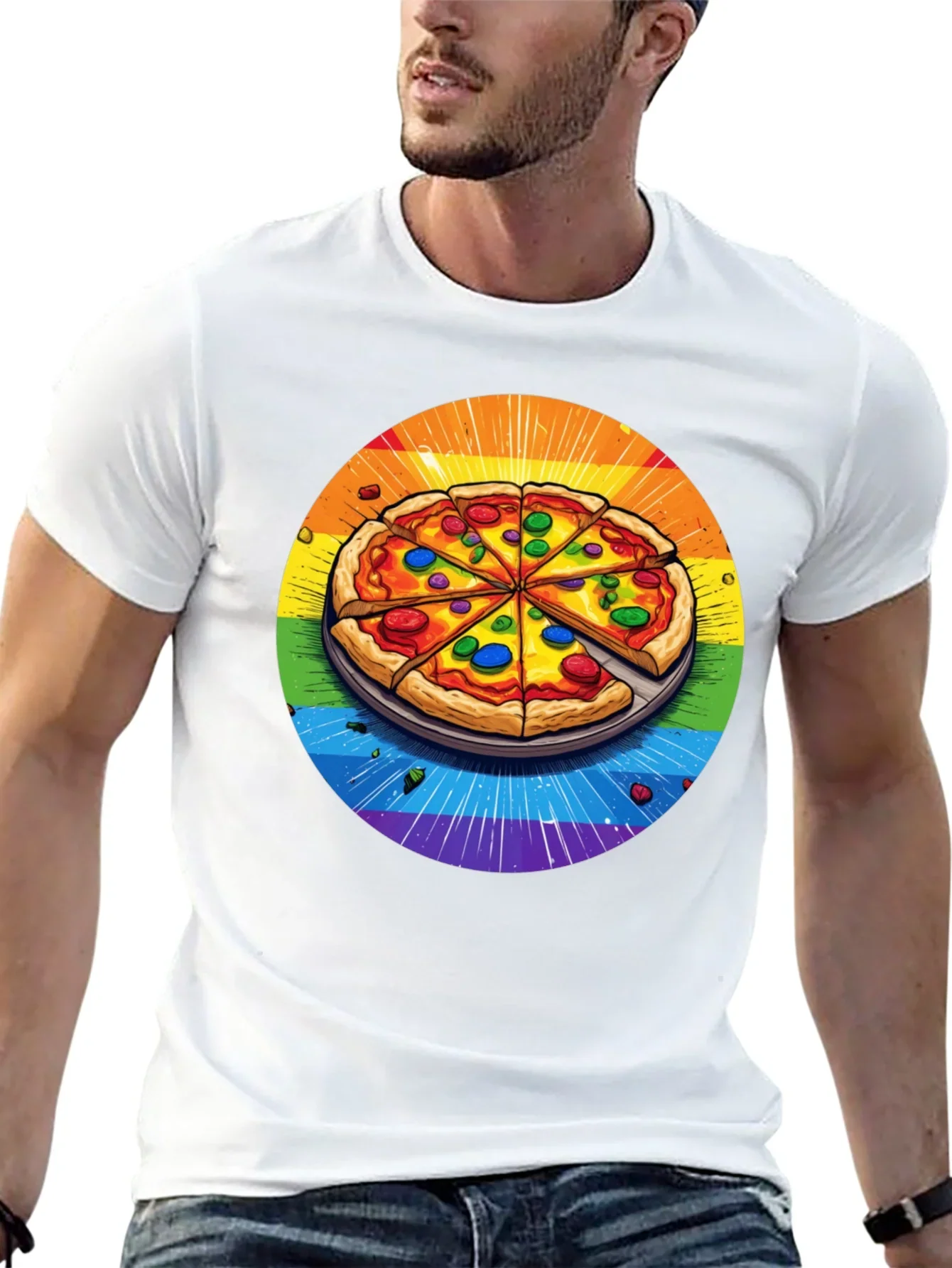 Rainbow Pizza T-Shirt