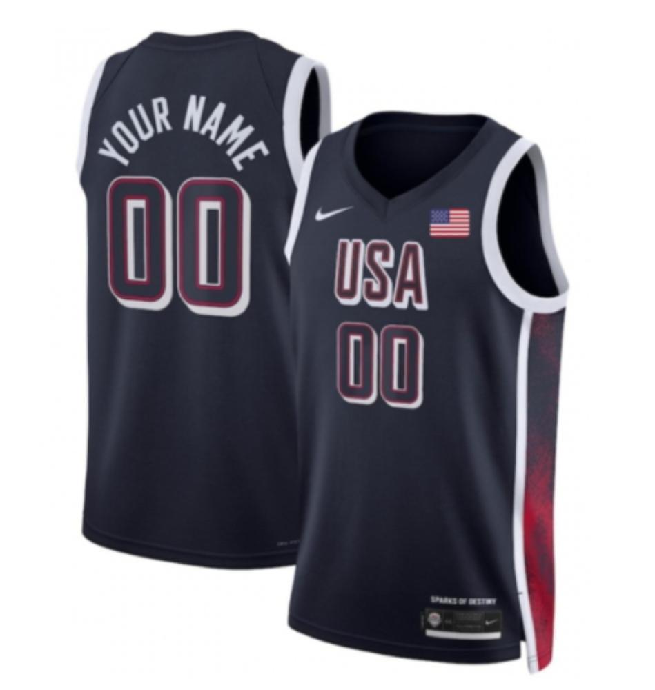 Custom Team USA 2024 Olympics Player Jersey