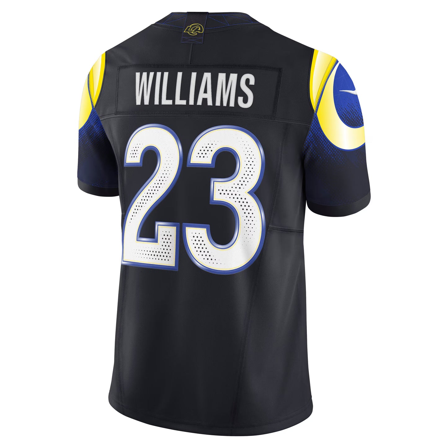 Los Angeles Rams Kyren Williams Midnight Blue 2025 Rivalries Collection Limited Jersey