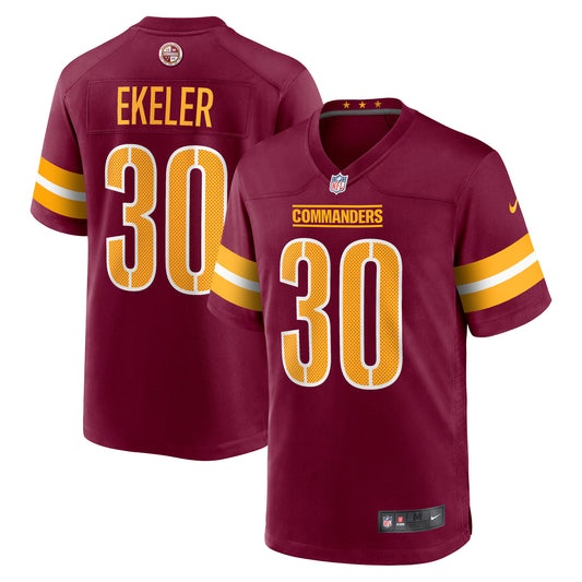 Washington Commanders Austin Ekeler Burgundy Game Player Jersey