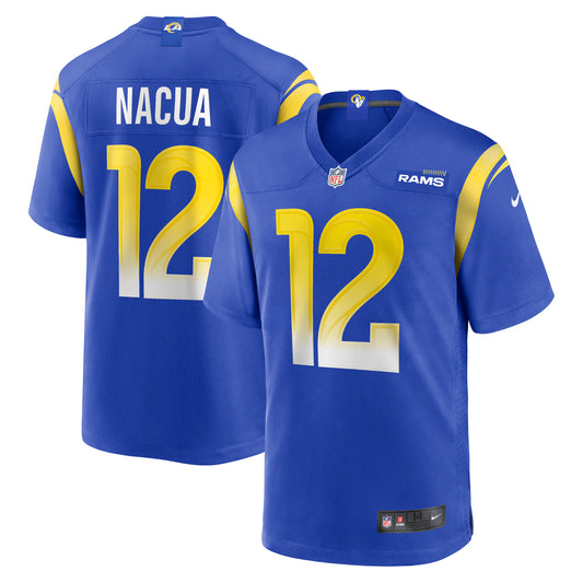 Los Angeles Rams Puka Nacua Royal Game Player Jersey